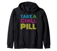 T-shirt d'entraînement amusant des années 80 Take a Chill Pill pour femmes et hommes Sweat à Capuche