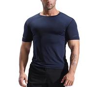 T-shirt d'entraînement basique à séchage rapide pour homme - T-shirt d'été à séchage rapide - Vêtement de sport moulant - Pour le basket-ball, l'entraînement, le fitness - Pour l'extérieur, la gym, le