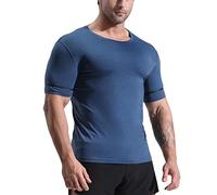 T-shirt d'entraînement basique à séchage rapide pour homme - T-shirt d'été à séchage rapide - Vêtement de sport moulant - Pour le basket-ball, l'entraînement, le fitness - Pour l'extérieur, la gym, le