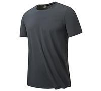 T-shirt d'entraînement basique à séchage rapide pour homme - T-shirt d'été respirant à manches courtes - Col rond - Solide - Pour le sport en plein air, la gym, le sport, la vie quotidienne, le