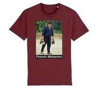 T Shirt Depardieu French Wolverine - pour Homme - Imprimé en France - Coton 100% Bio - Cadeau Apéro Film et Série Humour Original Rigolo (Bordeaux, XXXL)