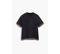 Desigual T-Shirt bleu clair / cognac / noir, Taille L