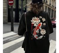 T-shirt d'été à manches courtes et col rond pour femme, imprimé alphabet, décontracté, ample et polyvalent, idéal pour les vacances au quotidien. L,M,S,XL,XS,XXLCoutume populairePolyester