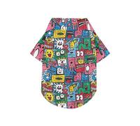 T-shirt d'été à manches courtes pour chien avec boutons - Léger et respirant - Parfait pour un usage quotidien et des séances photo L-5XL