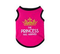 T-shirt d'été en coton avec couronne de princesse pour chiens de petite taille, chihuahua, caniche, chiot, mascotas (princesse rose, taille XS, costume de 0,5 à 1 kg)