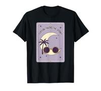 T-Shirt d'été Fortune Favors The Spooky Moon Tarot T-Shirt