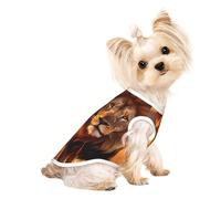 T-shirt d'été léger pour chien imprimé animaux africains 1 T-shirt doux respirant extensible pour chats et chiens