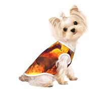 T-shirt d'été léger pour chien imprimé phénix, doux, respirant et extensible pour chats et chiens