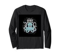 T-Shirt d'été Octopus is My Spirit Animal Funny Sea Blue Manche Longue