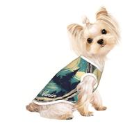 T-shirt d'été pour chien avec inscription « Not All Who Wander are Lost » - T-shirt extensible pour chiens et chats