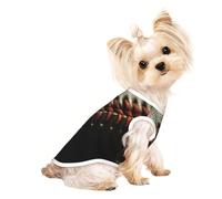 T-shirt d'été pour chien imprimé baseball en dentelle Close Up3 - T-shirt extensible pour chats et chiens