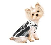 T-shirt d'été pour chien imprimé dalmatien - T-shirt extensible pour chats et chiens