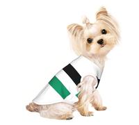 T-shirt d'été pour chien imprimé drapeau de la Palestine - T-shirt extensible pour chats et chiens - Débardeur sans manches