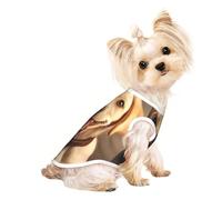 T-shirt d'été pour chien imprimé labrador mignon - T-shirt extensible pour chats et chiens