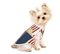 T-shirt d'été pour chien imprimé pop-corn - Extensible - Pour chats et chiens