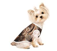 T-shirt d'été pour chien labrador mignon imprimé 1 t-shirt extensible pour chats et chiens T-shirt sans manches débardeur pour chiens