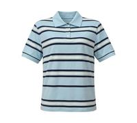 T-shirt d'été rayé comme haut léger et décontracté pour la garde-robe d'été, bleu, M