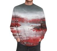 T-shirt d'Halloween décontracté à col rond pour homme avec motif sang, haut imprimé sanglant, haut à manches courtes, grande taille, t-shirt décontracté pour hommes, Rd3., S