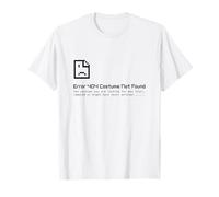 T-shirt d'Halloween paresseux Error 404 Costume Not Found T-Shirt