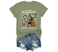 T-shirt d'Halloween « The Most Wonderful Time of The Year », vert olive, M