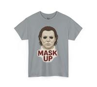 T-shirt d'horreur d'Halloween, t-shirt graphique unisexe, chemise masque, haut de costume effrayant, vêtement de film d'horreur, cadeau pour les fans, gravier, 5XL