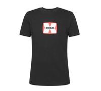 T-shirt Diesel noir - A03848 0GRAI 9XX S