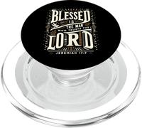 T-Shirt Dieu est béni l'homme Qui Fait Confiance au Seigneur PopSockets PopGrip pour MagSafe