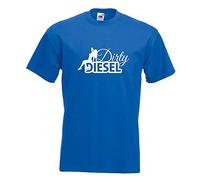 T-Shirt - Dirty Diesel Design 2 Sale - Bleu Royal - XL - imprimé avec Motif - été - Chemise Amusante - Sport - Loisirs