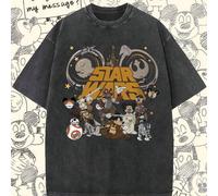 T-shirt Disney à manches courtes avec Mickey et ses amis ; en pur coton, il est doux, respirant, décontracté et élégant. L,M,S,XL,XXLCartoonCoton