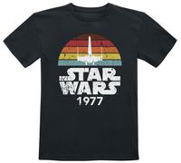 T-shirt Disney de Star Wars - Enfants - Rainbow X-Wing 1977 - 104 à 164 - pour filles & garçonse - noir 14 Ans
