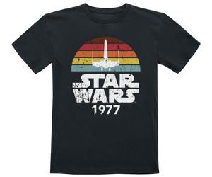 T-shirt Disney de Star Wars - Enfants - Rainbow X-Wing 1977 - 104 à 164 - pour filles & garçonse - noir 8 Ans
