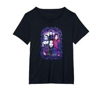 T-shirt Disney Descendants 3 Carlos, Jay, Mal et Evie T-Shirt, Femme Grandes tailles, Noir, 1X