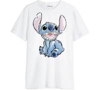 T-Shirt Disney - Stitch Sketch - Blanc - Coton - Manches courtes L