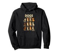 T-Shirt Dogs of The World Races de Chiens Design Mignon Sweat à Capuche