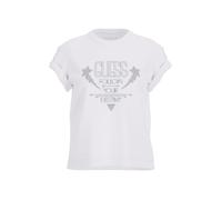 T-shirt donna Guess logo pizzo bianco ES25GU63 W5RI08K9RM1 L