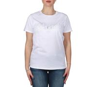 T-shirt donna Guess logo pizzo bianco ES25GU63 W5RI08K9RM1 S