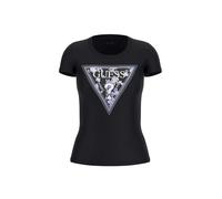 T-shirt donna Guess triangle tee con strass nero ES25GU09 W5R121J1314 XS