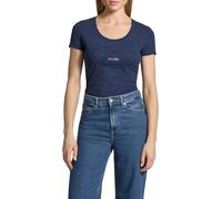 T-Shirt Donna Manches Courtes GUESS Script BLU ENCRE 432285 Taille S
