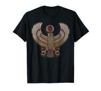 T-shirt doré antique égyptien Horus Falcon Dieu T-Shirt