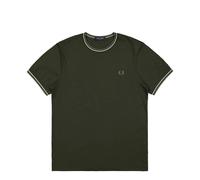 T-shirt double liserÃ© Fred Perry Vert S