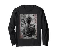 T-shirt dragon de culture japonaise chinoise et animale Manche Longue