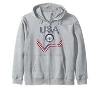 T-Shirt Drapeau Américain Maillot Rétro Vintage USA Sweat à Capuche