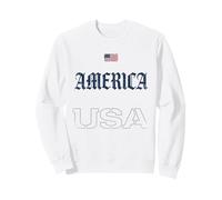 T-Shirt Drapeau Américain Maillot Rétro Vintage USA Sweatshirt