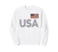 T-Shirt Drapeau Américain Maillot Rétro Vintage USA Sweatshirt