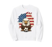 T-Shirt Drapeau Américain Maillot Rétro Vintage USA Sweatshirt