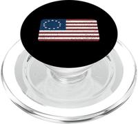 T-Shirt Drapeau Betsy Ross Vieilli PopSockets PopGrip pour MagSafe