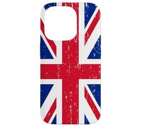 T-Shirt Drapeau Britannique - Vintage Union Jack UK Grande-Bretagne Coque pour iPhone 14 Pro