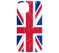 T-Shirt Drapeau Britannique - Vintage Union Jack UK Grande-Bretagne Coque pour iPhone 15 Plus