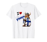 T-Shirt Drapeau de la Finlande, t-Shirt Finlande pour Enfants T-Shirt