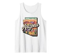 T-Shirt Drapeau de l'Arizona - Arizona Cactus Desert AZ Pride Débardeur